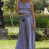 Glamour Stripe Cold Shoulder Top