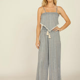 Denim/Gold Stripe Handkerchief Top
