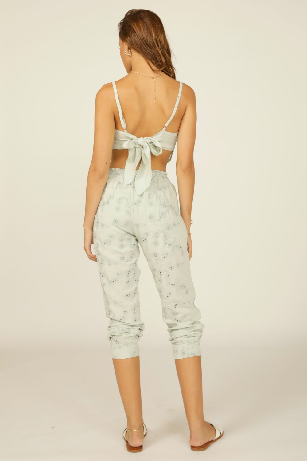 Seaport Sage Paisley Embroidery Pant
