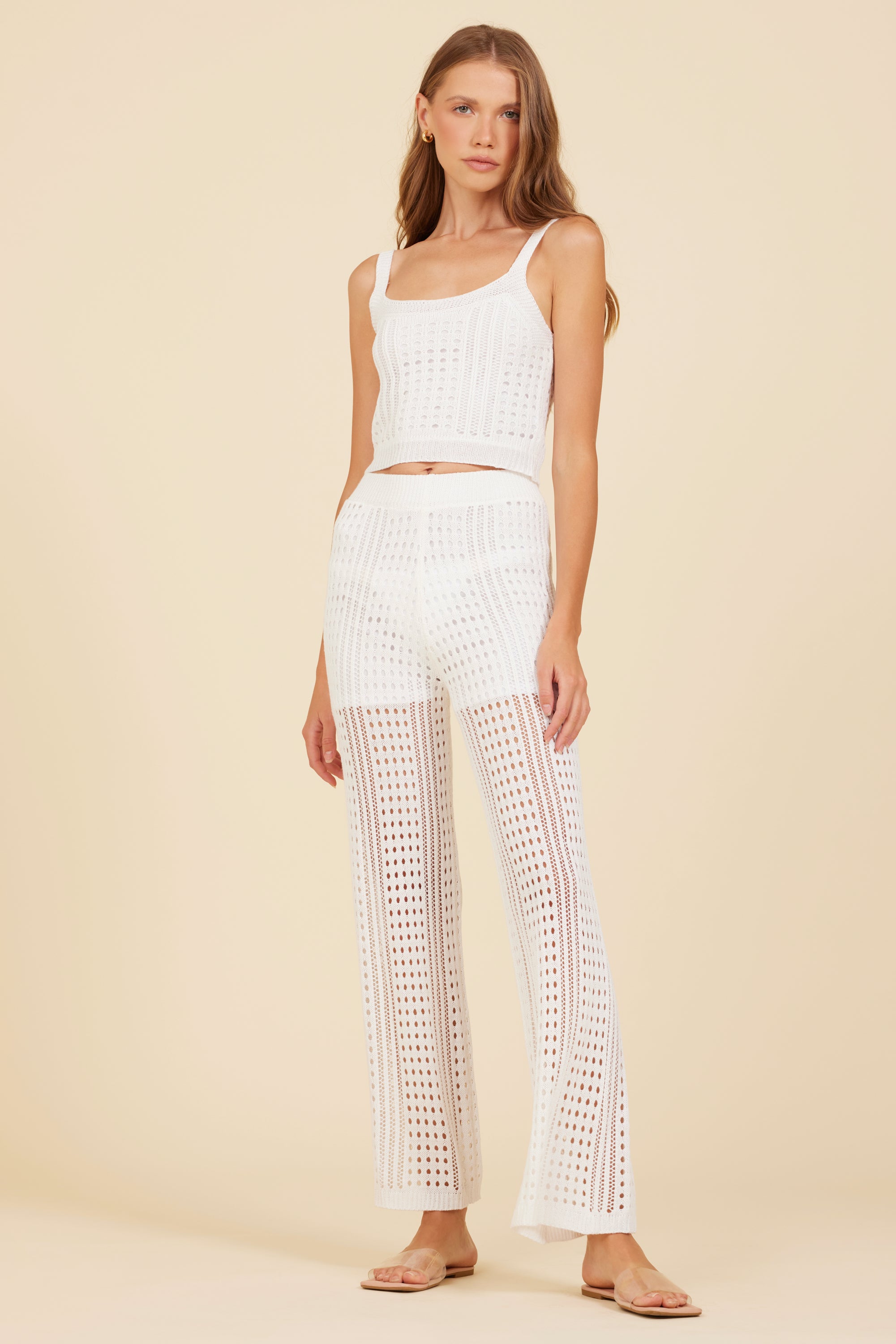 White Knit 2-Piece Set