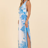 Mykonos Border Print Maxi