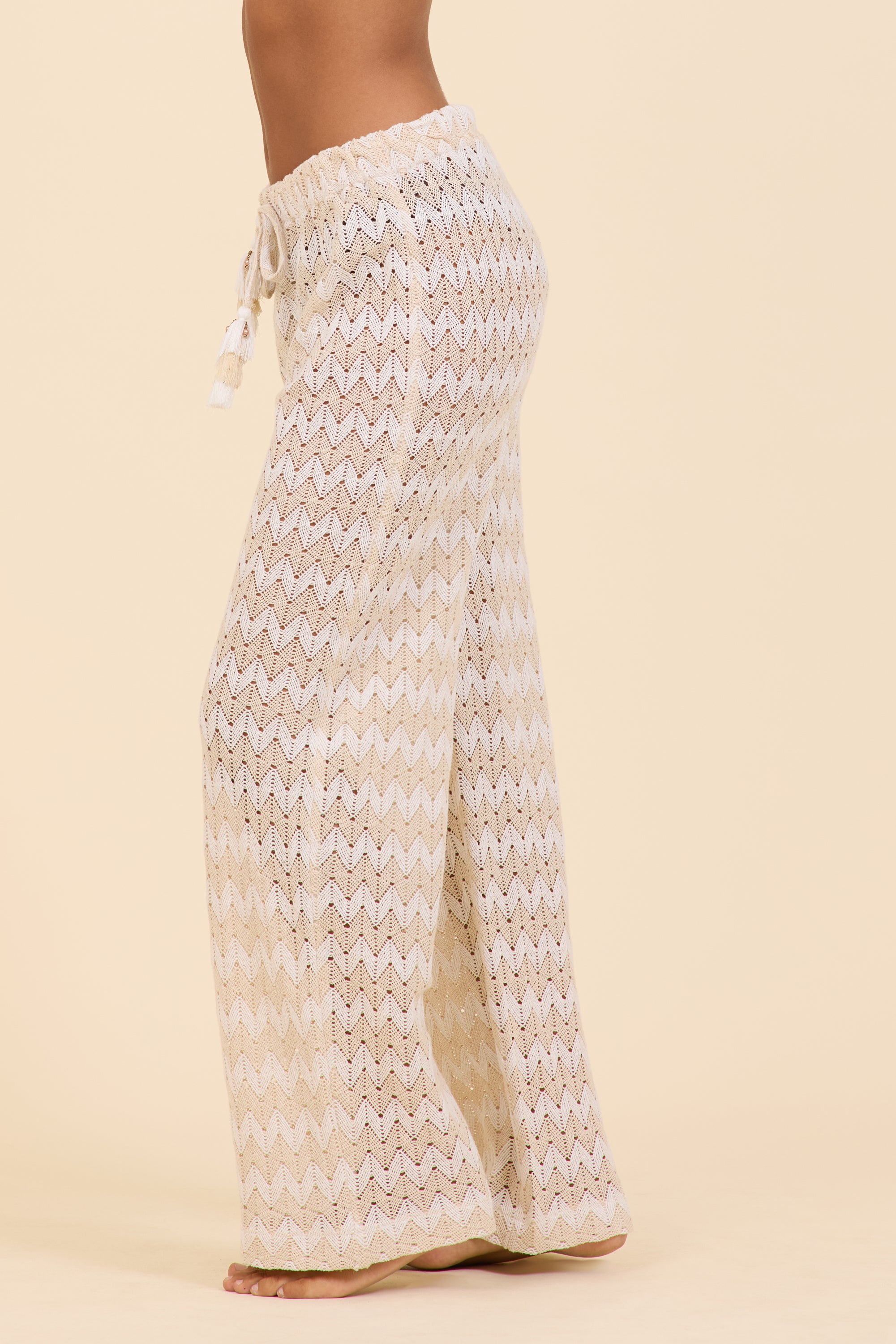 Cabana Stripe Textured Woven Pant
