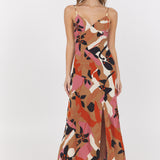 VH Abstract Floral Maxi Dress