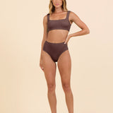 Cocoa Beach Krinkle by SG High Waist Bottom