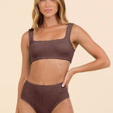 Cocoa Beach Krinkle by SG Scoop Neck top