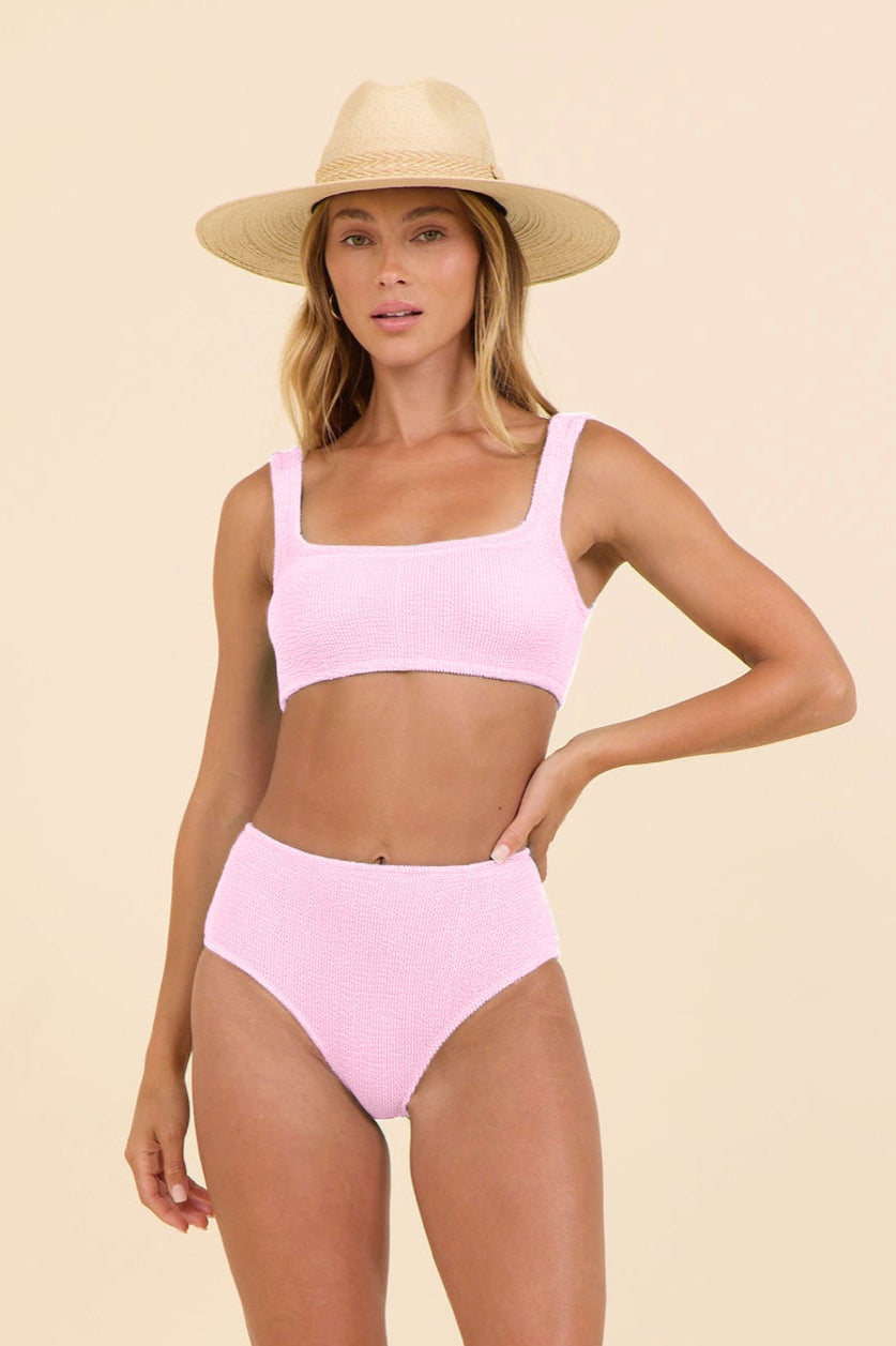 Gypsy Pink Krinkle by SG Scoop Neck Top