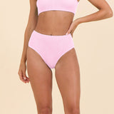 Gypsy Pink Krinkle by SG High Waist Bottom