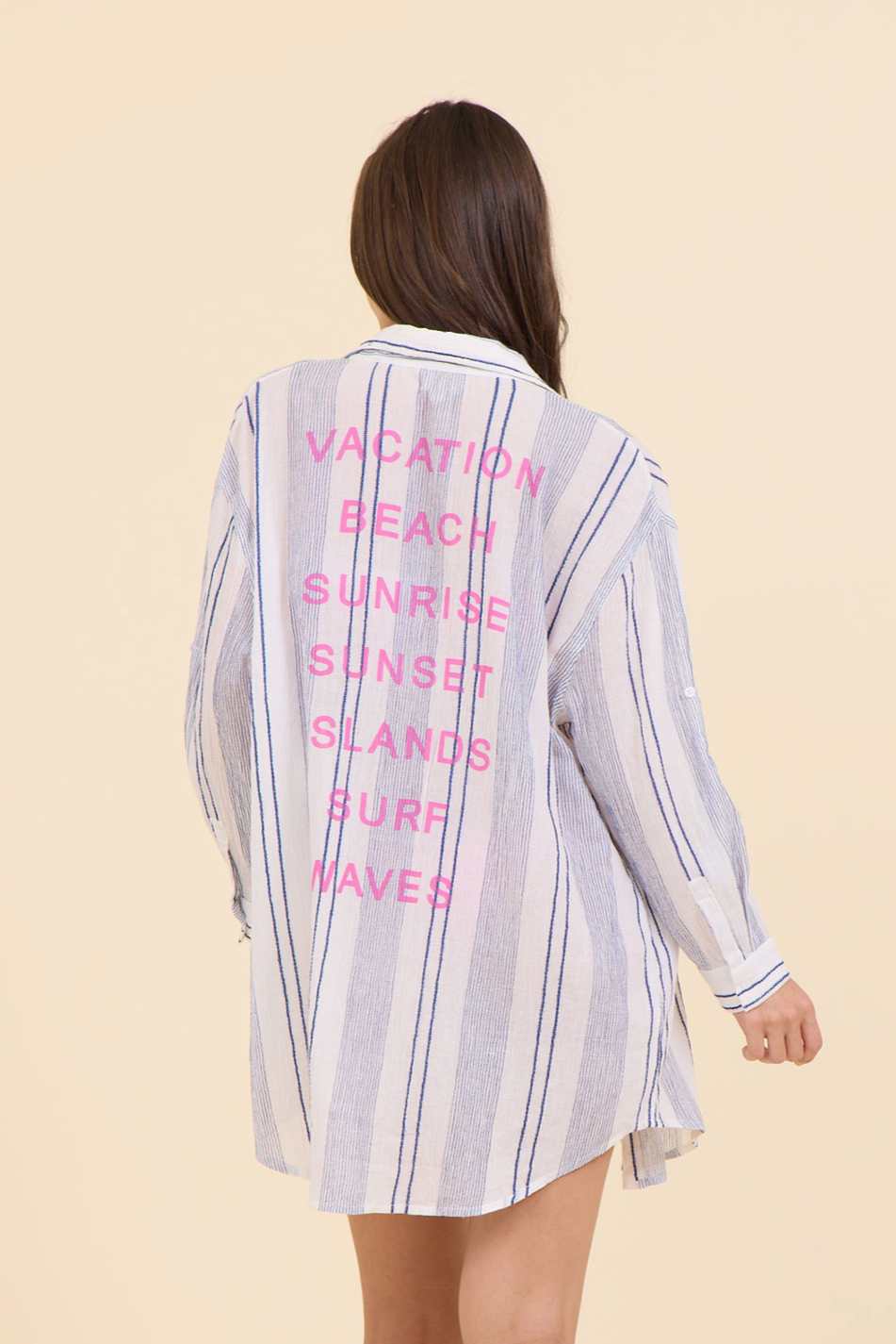 Sailor Stripe Cotton Button Down