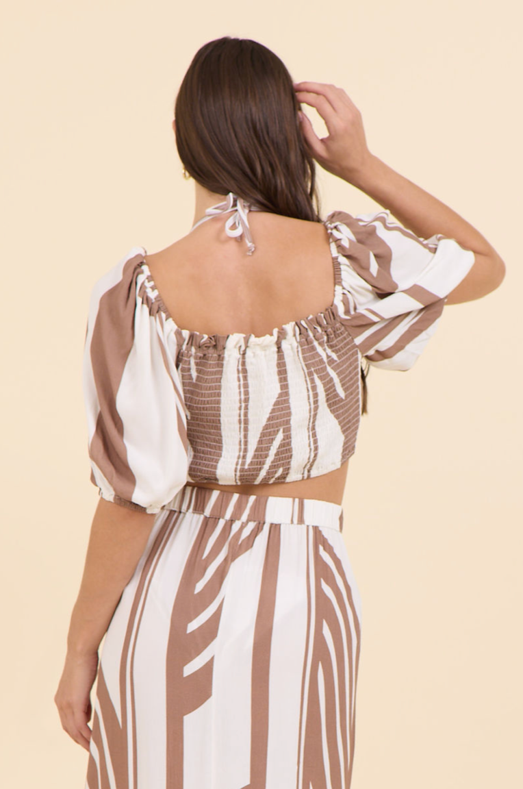 Neutral Abstract O-Ring Top