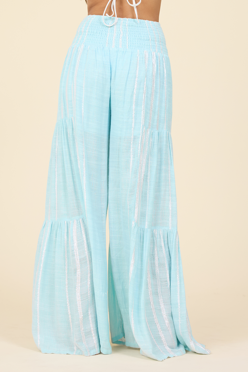 Smock Waist Wide Leg Pant