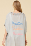 Dusty Blue "Vacation" Coverup
