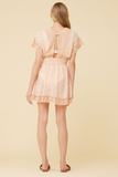 Soft Peach Embroidered Eyelet Coverup