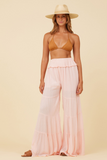 Soft Pink Swiss Dot Lurex Pant