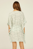 Seaport Sage Paisley Embroidery Coverup