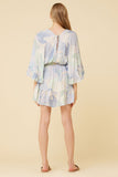 Soft Tropical Print Rayon Cover Up Dress